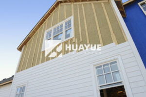 rock wool insulation installed in commercial building wall