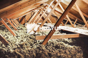 rock wool loose fill insulation attic application