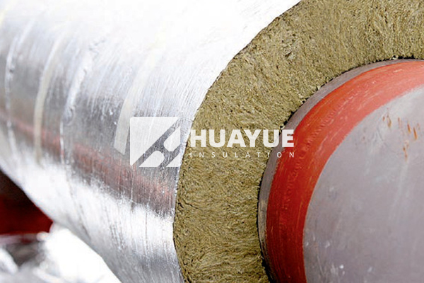 rock wool pipe insulation detail image