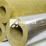 rock wool pipe section product for hvac and plumbing insulation