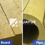 industrial rock wool boards and pipes for insulation applications