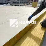 rock wool insulation board detail for flat roof installation