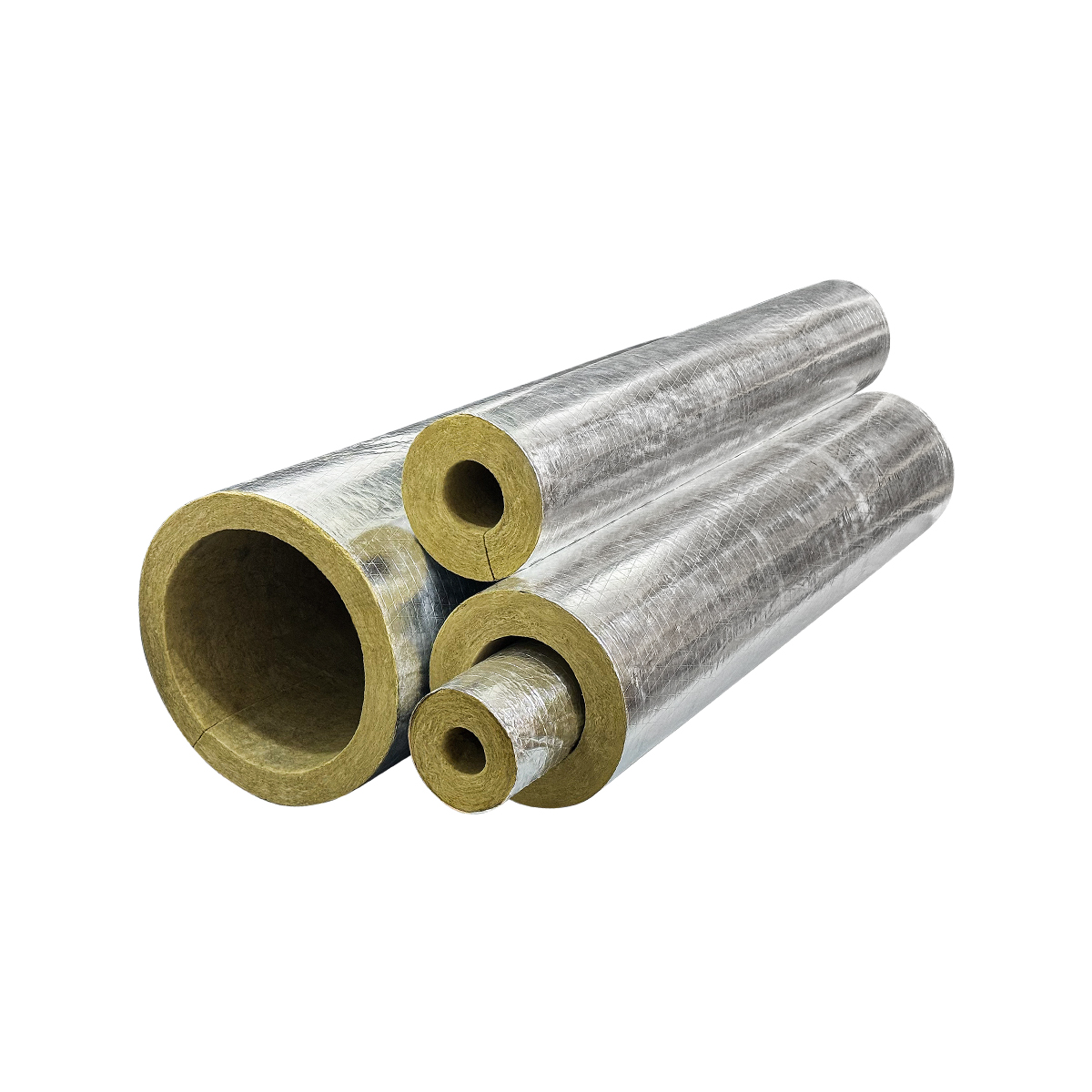 Aluminum foil faced rock wool insulation