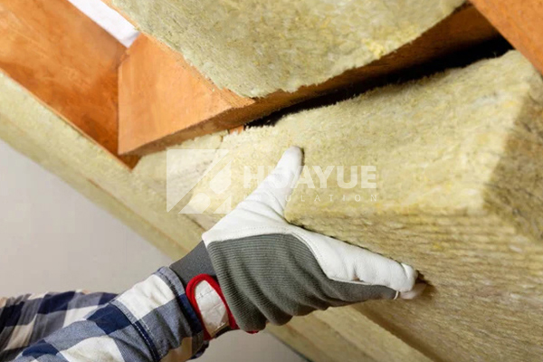 2x6 mineral wool batt fitted around wall services