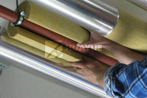 mineral wool pipe firestop application