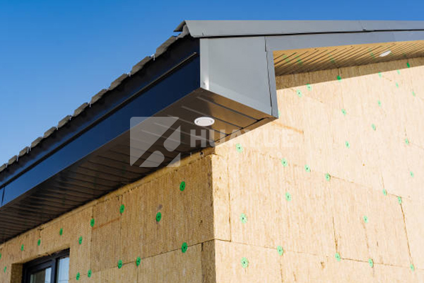 rock wool board within a wall or roof assembly