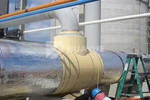 rock wool pipe lagging system